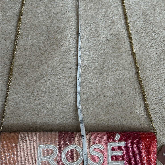 Rosé All Day Beaded Clutch